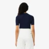 3D Rib Knit Polo Collar Merino Wool Sweater