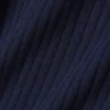 3D Rib Knit Polo Collar Merino Wool Sweater