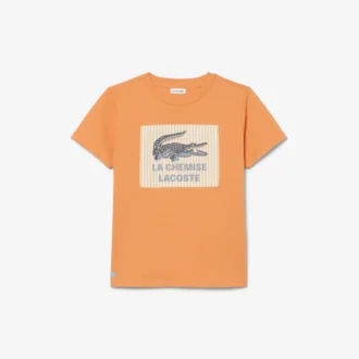Badge Accent Cotton T-Shirt