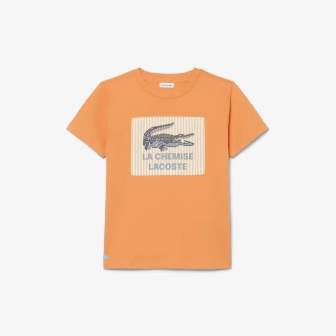 Badge Accent Cotton T-Shirt