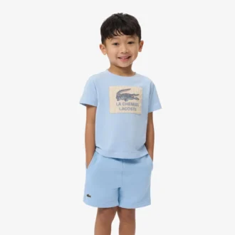 Badge Accent Cotton T-Shirt
