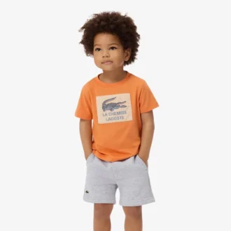 Badge Accent Cotton T-Shirt