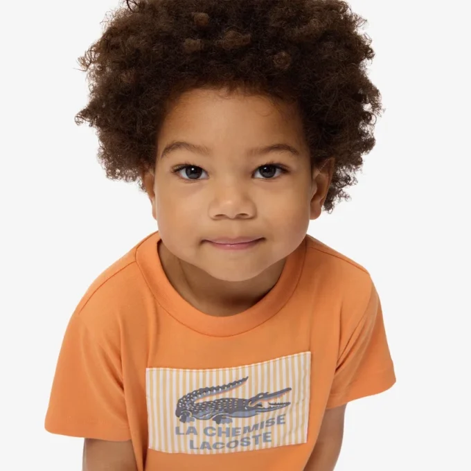 Badge Accent Cotton T-Shirt