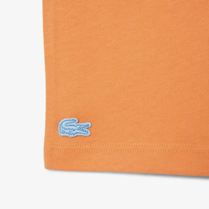 Badge Accent Cotton T-Shirt