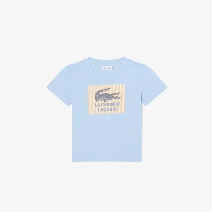 Badge Accent Cotton T-Shirt