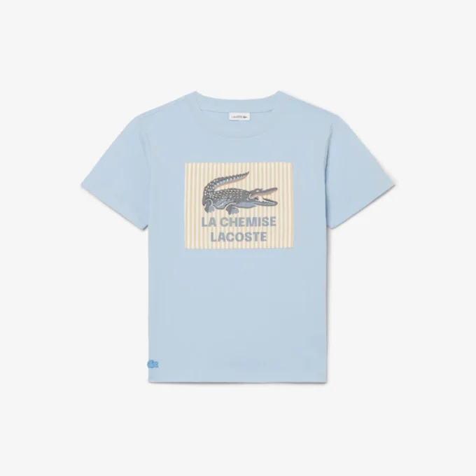 Badge Accent Cotton T-Shirt