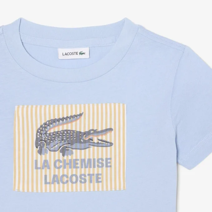 Badge Accent Cotton T-Shirt