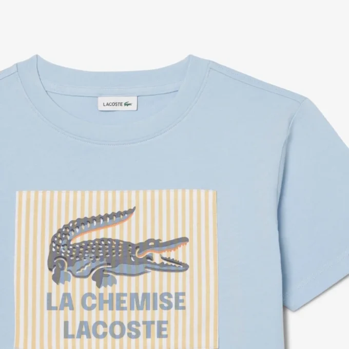 Badge Accent Cotton T-Shirt