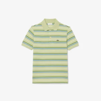 Boys’ Contrast Stripe Petit Piqua Polo