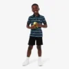 Boys’ Contrast Stripe Petit Piqua Polo