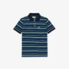 Boys’ Contrast Stripe Petit Piqua Polo