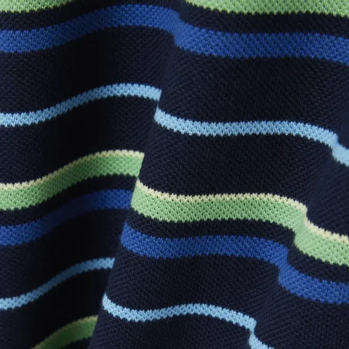 Boys’ Contrast Stripe Petit Piqua Polo