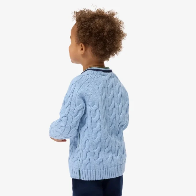Boys’ Cotton & Wool Crew Neck Sweater