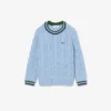 Boys’ Cotton & Wool Crew Neck Sweater