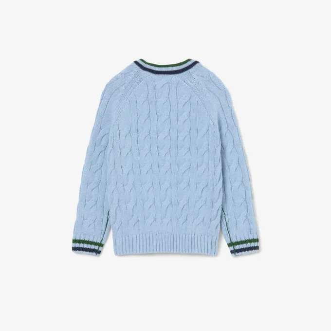 Boys’ Cotton & Wool Crew Neck Sweater