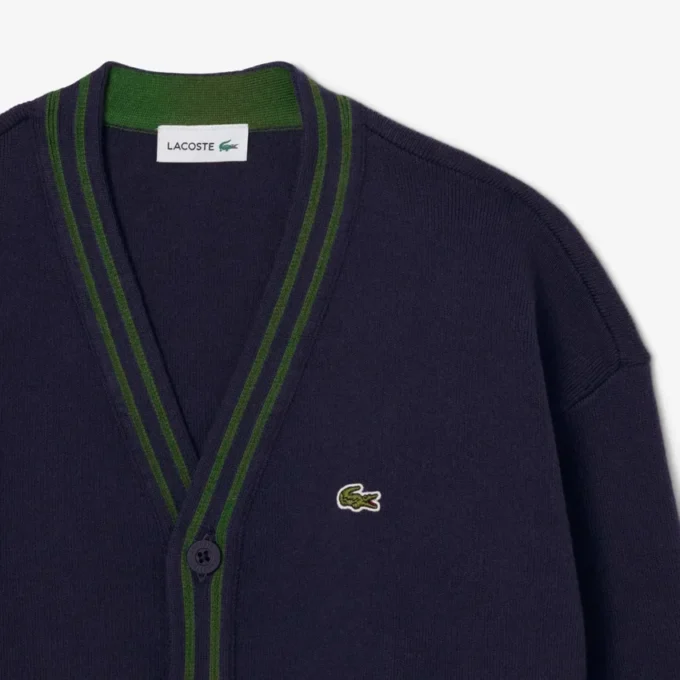 Boys’ Cotton & Wool V-Neck Cardigan