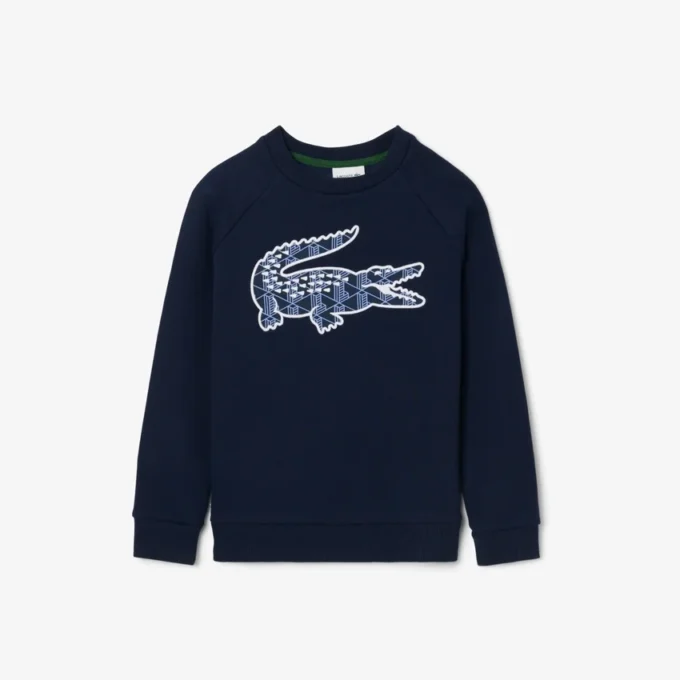 Boys’ Monogram Print Fleece Sweatshirt