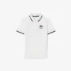 Boys’ Stripe Collar Petit Piqua Polo