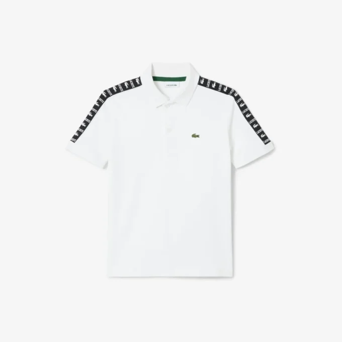 Branded Stripe Cotton Pima Polo Shirt
