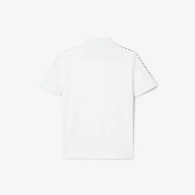 Branded Stripe Cotton Pima Polo Shirt