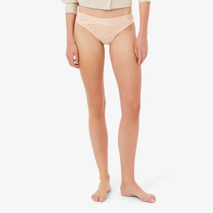 Branded Waist Mesh Briefs