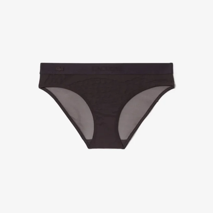 Branded Waist Mesh Briefs