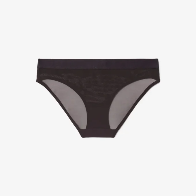 Branded Waist Mesh Briefs