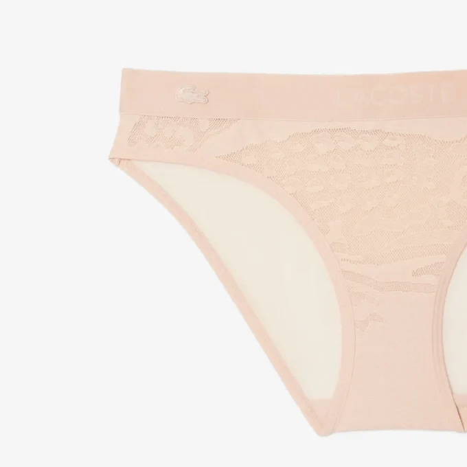 Branded Waist Mesh Briefs