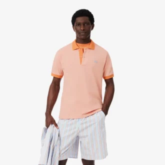 Classic Fit Contrast Rib Polo