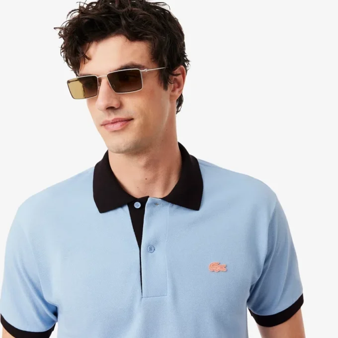 Classic Fit Contrast Rib Polo