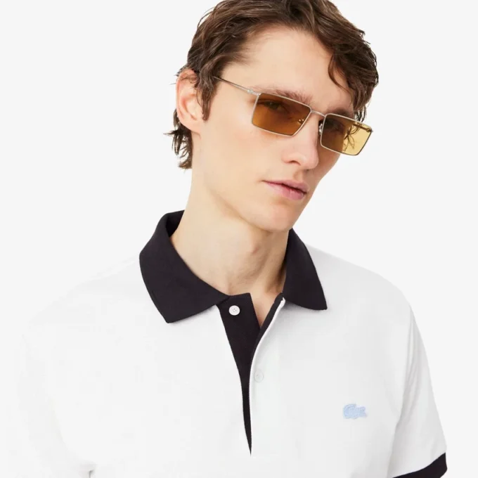 Classic Fit Contrast Rib Polo