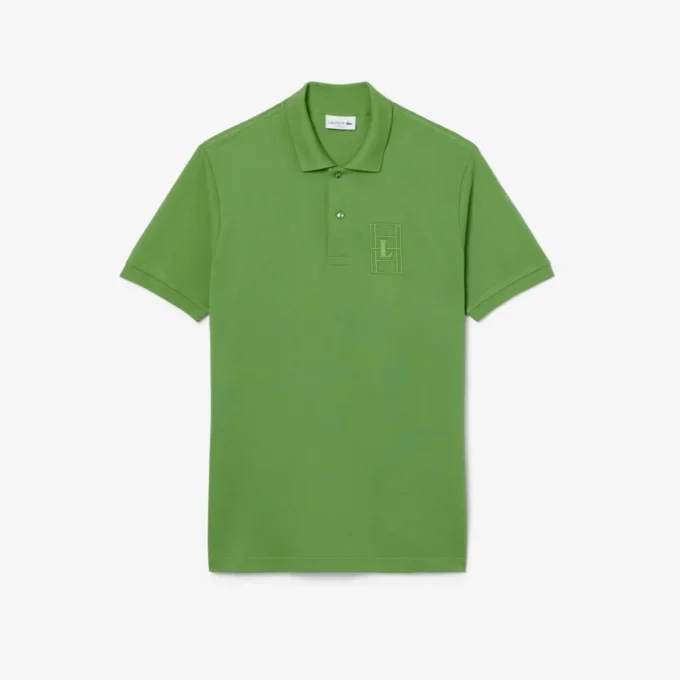 Classic Fit Embroidery Detail Petit Piqua Polo