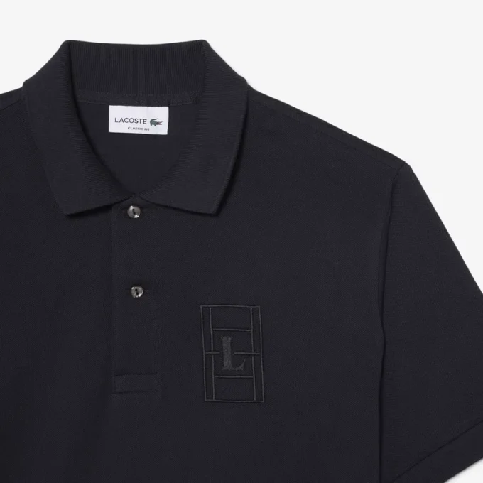 Classic Fit Embroidery Detail Petit Piqua Polo