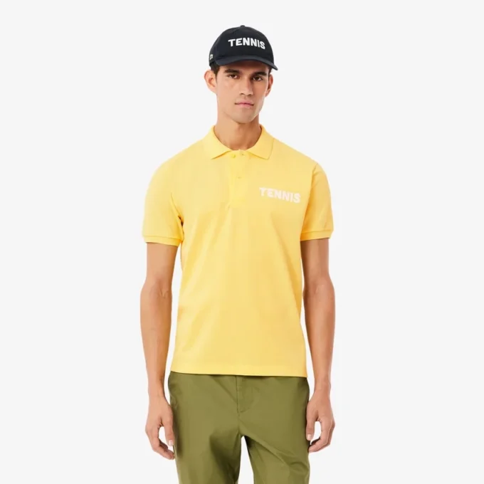 Classic Fit Printed Petit Piqua Polo