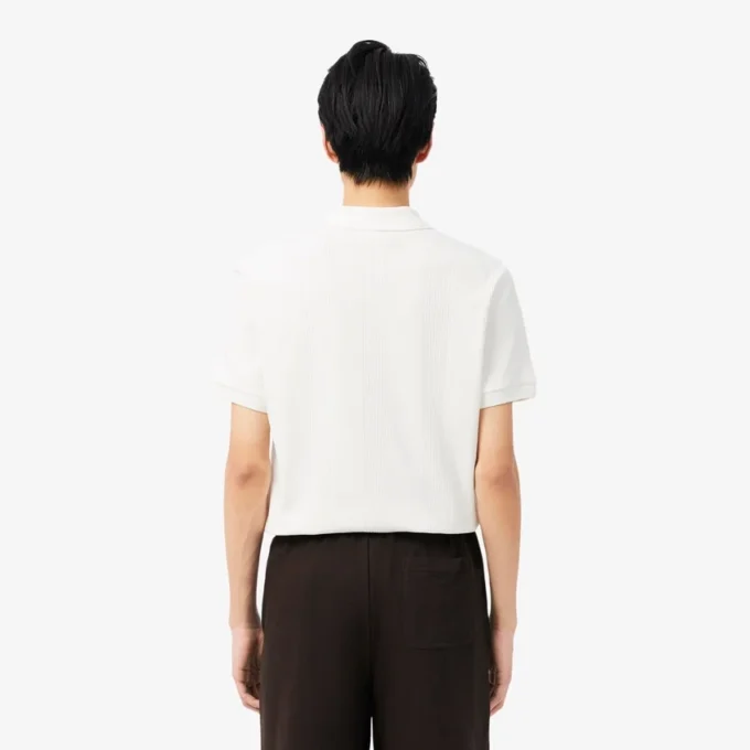 Classic Fit Ribbed Knit Polo