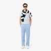 Classic Fit Striped Petit Piqua Polo