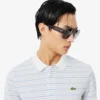 Classic Fit Striped Petit Piqua Polo