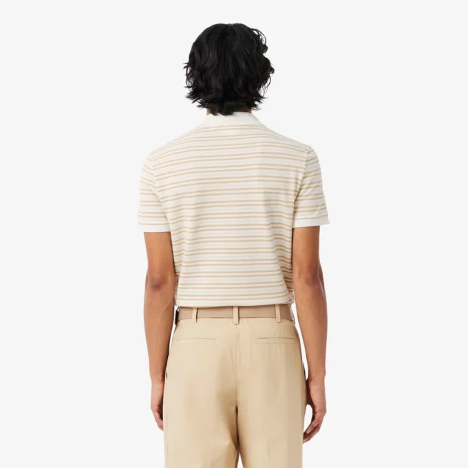 Classic Fit Striped Petit Piqua Polo