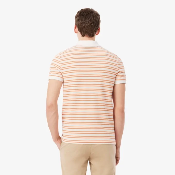 Classic Fit Striped Petit Piqua Polo