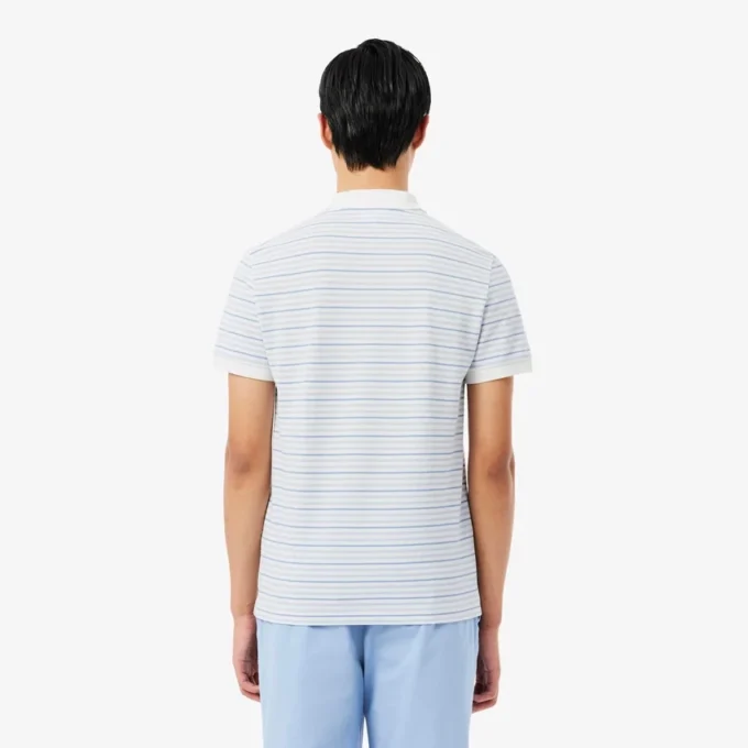 Classic Fit Striped Petit Piqua Polo