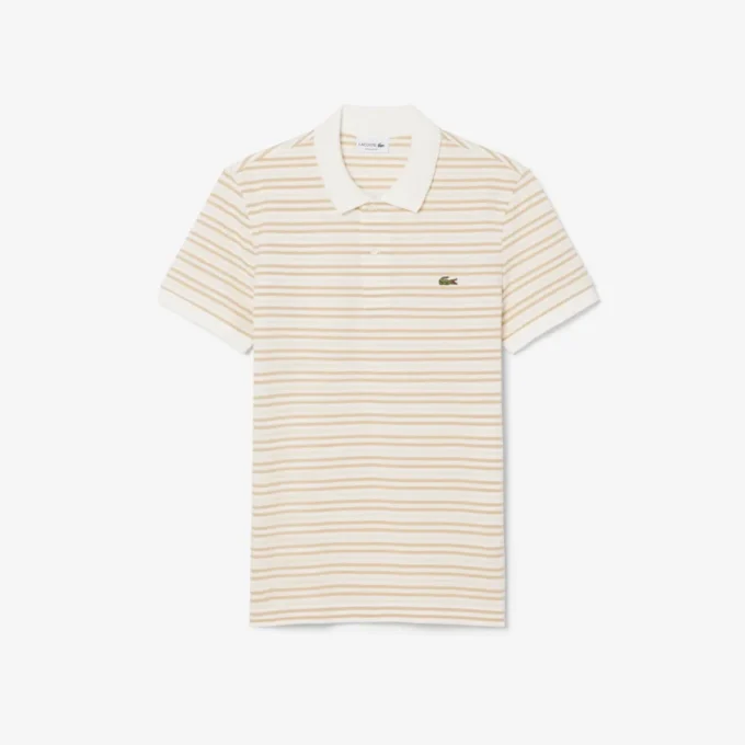 Classic Fit Striped Petit Piqua Polo