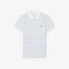 Classic Fit Striped Petit Piqua Polo