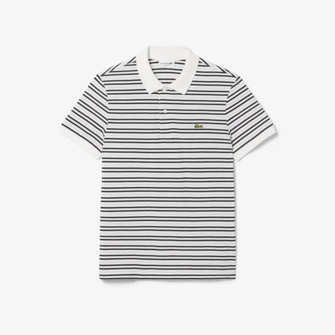 Classic Fit Striped Petit Piqua Polo