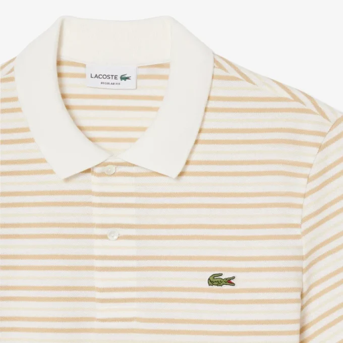 Classic Fit Striped Petit Piqua Polo
