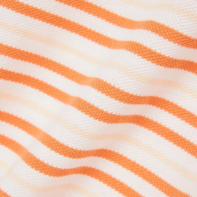 Classic Fit Striped Petit Piqua Polo