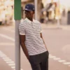Classic Fit Striped Petit Piqua Polo