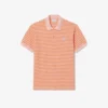 Classic Fit Textured Striped Polo