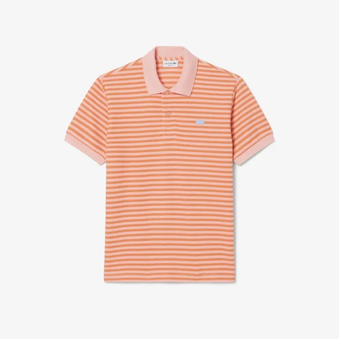 Classic Fit Textured Striped Polo