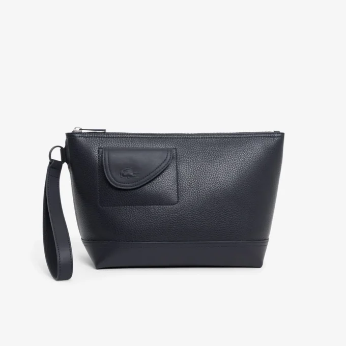 Club Lacoste Grain Leather Clutch