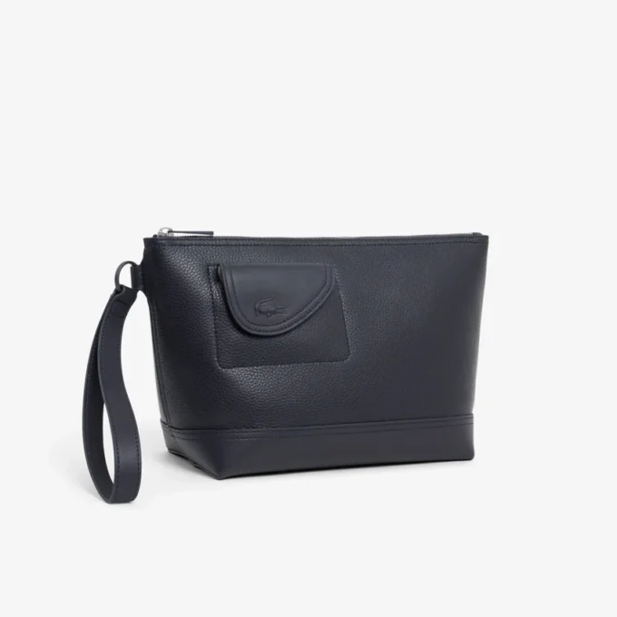 Club Lacoste Grain Leather Clutch